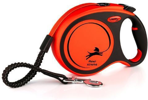 Flexi Foldable Dog Leash/Lead Xtreme Strap in Orange 5m up to 20kg