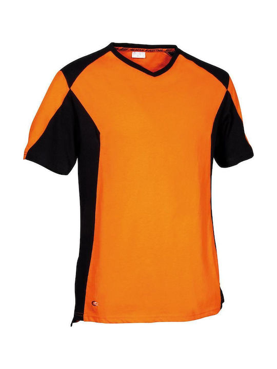 T-shirt Εργασίας Cofra Sesma Orange Black