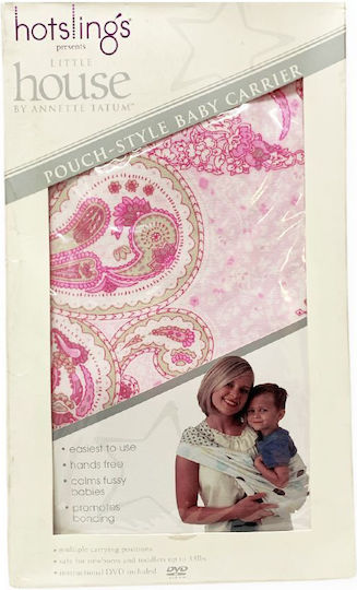 Класически Кенгуру Sling Hot Sling 000 10-345sm/349sm Up To 35 Kg Instruction Dvd Cotton Xs S Розов