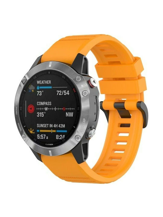 Beline Tragbares Silikonband Orange Für Garmin Instinct 2X