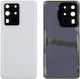 Samsung Galaxy S20 Ultra G988b S20 Ultra 5g Battery Door + Battery Door Adhesive + Back Camera Lens Bezel Cosmic White Oem