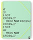 Carchivo Spiral Display Book Do Not Cross A4 20 Plastic Sleeves Mint Carchivo