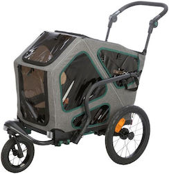 Trixie Waterproof Bicycle Trailer Up to 45kg Grey