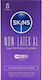 Skins Condoms 4pcs 57mm for Large Sizes Thin for Natural Feeling Natural