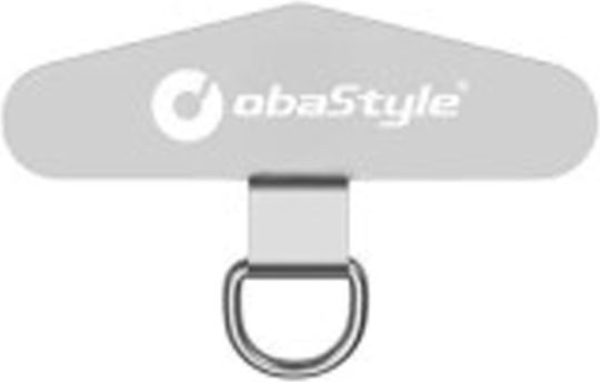 Universal Metal Mobile Phone Lanyard Ring Silver