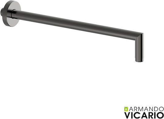 Round Wall Arm 35cm Vicario Black Brushed