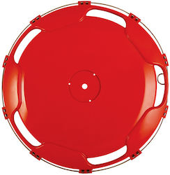 Автомобилни Чаши Truck Hubcap Задни 22.5" с Марка Mercedes Benz 4 Бройки Червени PL102442-RED