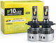 Gmax Крушки за Автомобил и Мотор H4 Canbus LED 12V 48W 2бр