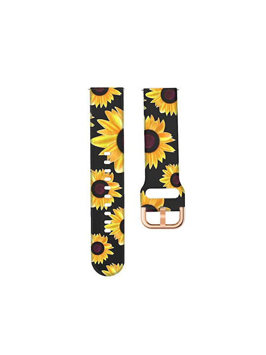 Silikonarmband Amazfit Bip 6 46mm Sonnenblume