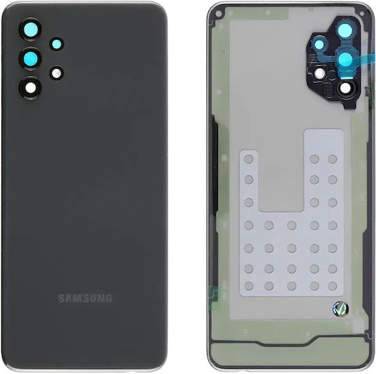 Samsung A326f Galaxy A32 5g Battery Door + Battery Door Adhesive + Back Camera Lens Bezel Black Oem