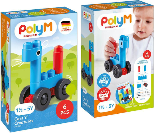Hape Cuburi de construit PolyM pentru 1.5-5 Ani 6 buc
