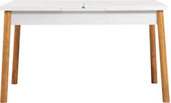 Atlantic за трапезария Разтегателна Бял 153+33x75x75см