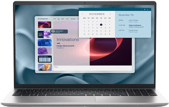 Dell Pro 15 Essential PV15250 15.6" FHD 120Hz (i7-1355U/16GB/512GB SSD/Linux) Argintiu Platinat (Tastatură US)