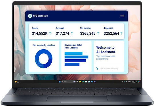 Dell Pro 14 Plus PB14250 14" IPS FHD+ (Ultra 7-266V/16GB/512GB SSD/W11 Pro) (Tastatură SUA)