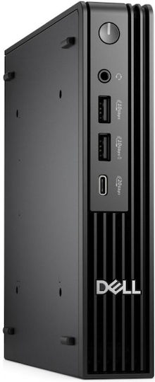 Dell Pro Micro Plus QBM1250 SFF Настолен компютър (Ultra 7-265/16GB DDR5/512GB SSD + 512GB SSD/Linux) с Клавиатура (BG)