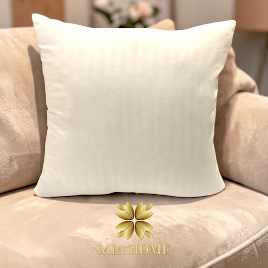 Mia Home Възглавница Екрю 50x50 см