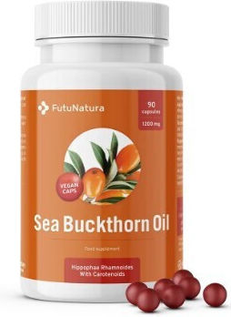 FutuNatura Hippophaes Oil 1200mg 90 Capsules Orange