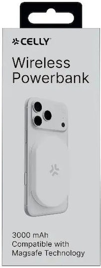 Celly MagSafe Power Bank 3000mAh 5W Λευκό