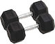 vidaXL Satz Hanteln Sechseck 2 x 12,5 kg