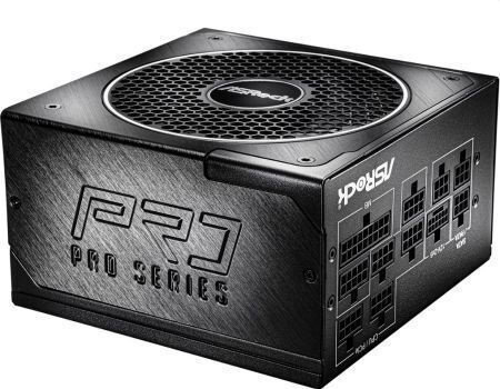 ASRock PRO-M1000G 1000W Black Power Supply Full Modular 80 Plus Gold