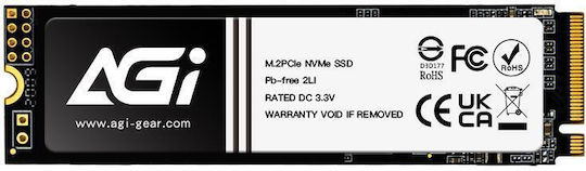 AGI AI298 SSD 512GB тип M.2 с връзка PCI Express 3.0 AGI512GIMAI298-CB