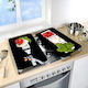Wenko Glasabdeckungen Für Kochfelder Caprese 2 Stück Glas 30x52 cm