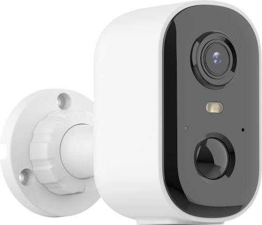 Deltaco SH-IPC19 IP Surveillance Camera Wi-Fi Full HD+ 3MP Waterproof Battery with Two-Way Communication