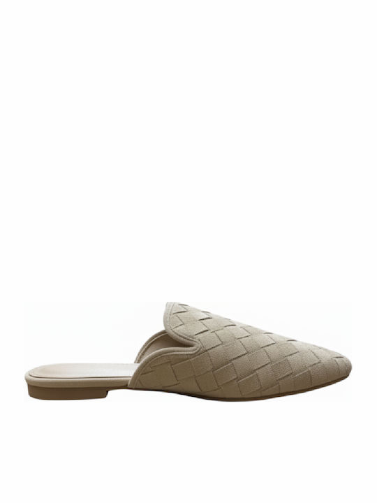 Bottega Pantofi Mules Dama Bej Bottega Pantofi Mules Dama Bej