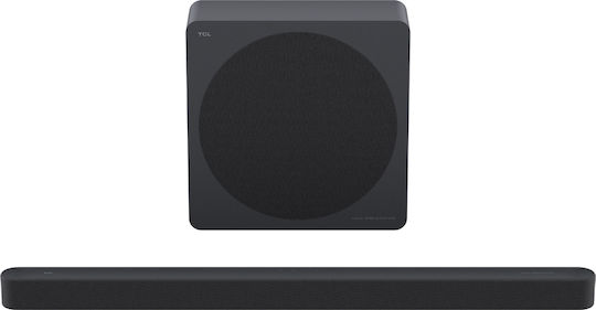 TCL A65K Soundbar 3.1.2 HDMI με Ασύρματο Subwoofer και Τηλεχειριστήριο Γκρι