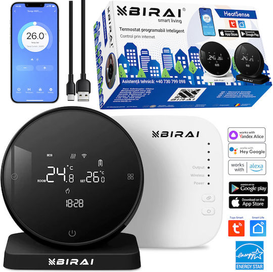 Цифров Термостат за Стая Smart с Тъчскрийн и Wi-Fi