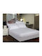Pucioasa Double Bed Sheet With Rubber Hugger 160x200cm White