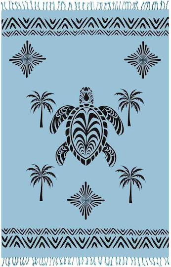 Aquablue Aquablue Strandtuch Baumwolle mit Fransen 220x200cm