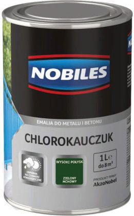 Nobiles Chlorocaucuc Rubber Enamel 0.9lt Green Moss
