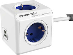 DesignNest PowerCube 4 Θέσεων με Καλώδιο 1.5m/ Μπλε DesignNest PowerCube 4 Θέσεων με Καλώδιο 1.5m/ Μπλε