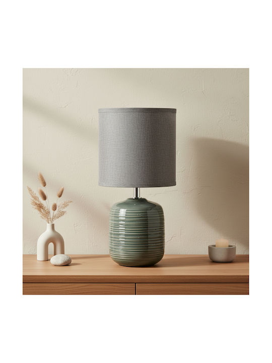 Lampa Πορτατίφ με Γκρι Καπέλο και Βάση