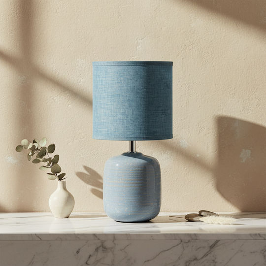 Lampa Πορτατίφ με Μπλε Καπέλο και Βάση