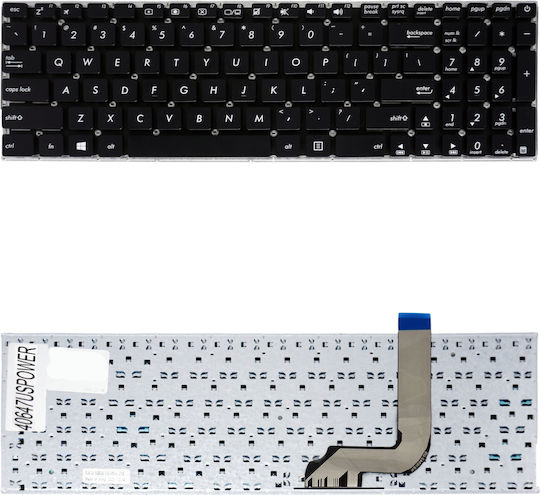 Laptop Keyboard Asus Vivobook 15 A542u A580 X542 X542b X542ba X542u X542ur X542uqr X542un X542uf 90nb0h92-r30fr0 90nb0h92-r30us0 US No Frame Black Code 40647uspower