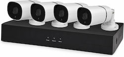 Jortan Σύστημα Παρακολούθησης 4 Καμερών IP 5MP Jortan Σύστημα Παρακολούθησης 4 Καμερών IP 5MP
