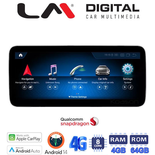 LM Digital Car Audio System for Mercedes-Benz C Class GLC 2017 Bluetooth USB Wi-Fi GPS Apple CarPlay Android Auto