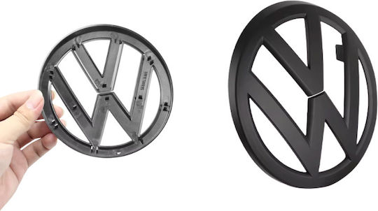 Σήμα Vw Golf 7 2014-2017 Καπό Μπροστά 135mm 1 Τεμάχιο Μαύρο Ματ