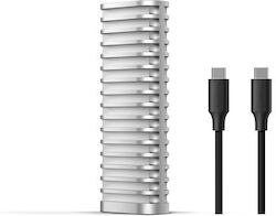 TerraMaster M.2 SATA III NVME Festplattengehäuse mit USB 3.2 Type-C Konnektivität