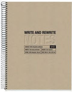 Miquelrius Ruled Notebook A4 80 Paper Sheets Black