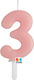 Birthday Candles Numbers Pink