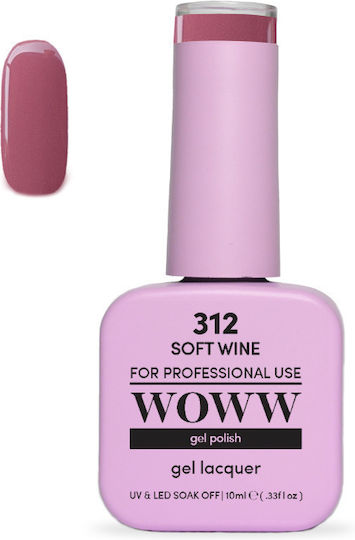 Woww Cosmetics Gel Nagellack Soft Wine - 312 10ml