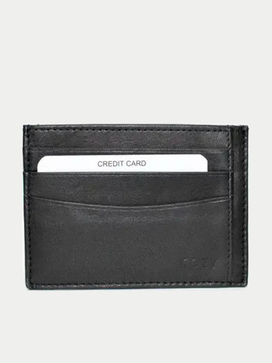 Cozy Leather Men's Cards Wallet Blue