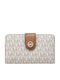 Michael Michael Stoff Damenbrieftasche in Creme