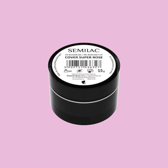 Semilac Builder Gel Νυχιών Super Rose 15gr