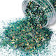 Glitter Emerald Mix Flakes Gold Dust 20gr