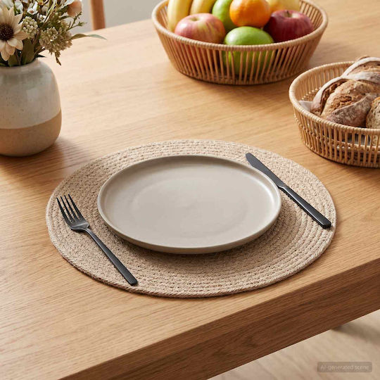 vidaXL Wicker Placemats Brown 30x30cm 4 Pieces