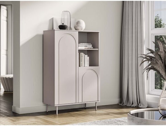 Bufet Tesnova 102 din Lemn și Metal Cașmir 90x40x138cm